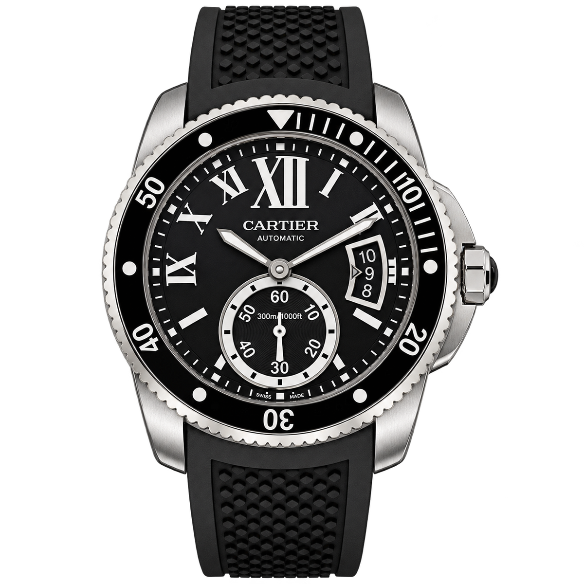 Calibre Diver Black Caucho" (MIYOTA)