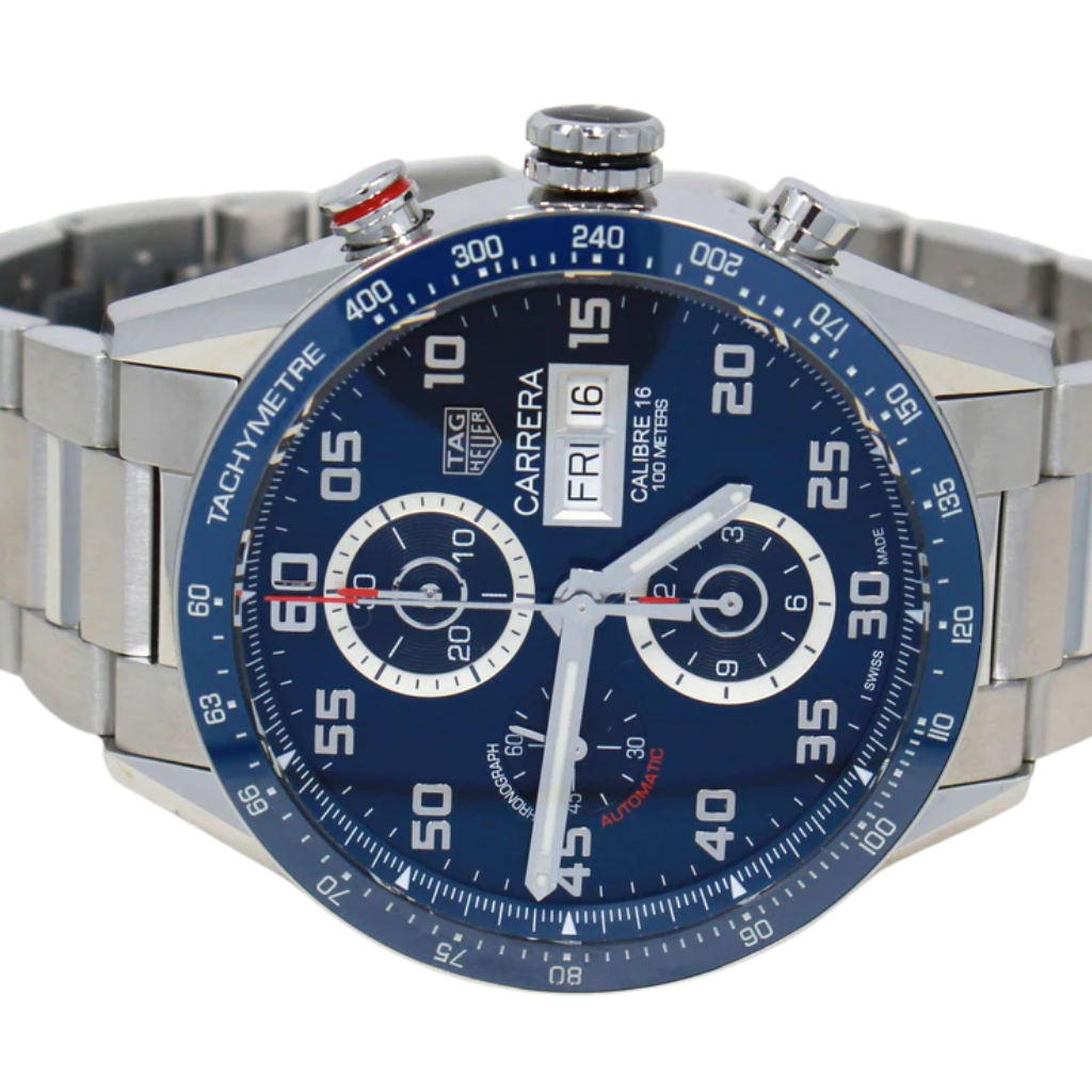 Carrera Calibre 16 Chronograph Blue Dial (MIYOTA) TAG-04