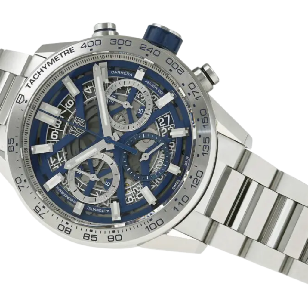 Carrera Skeleton Blue Dial (MIYOTA) TAG-03 TAG