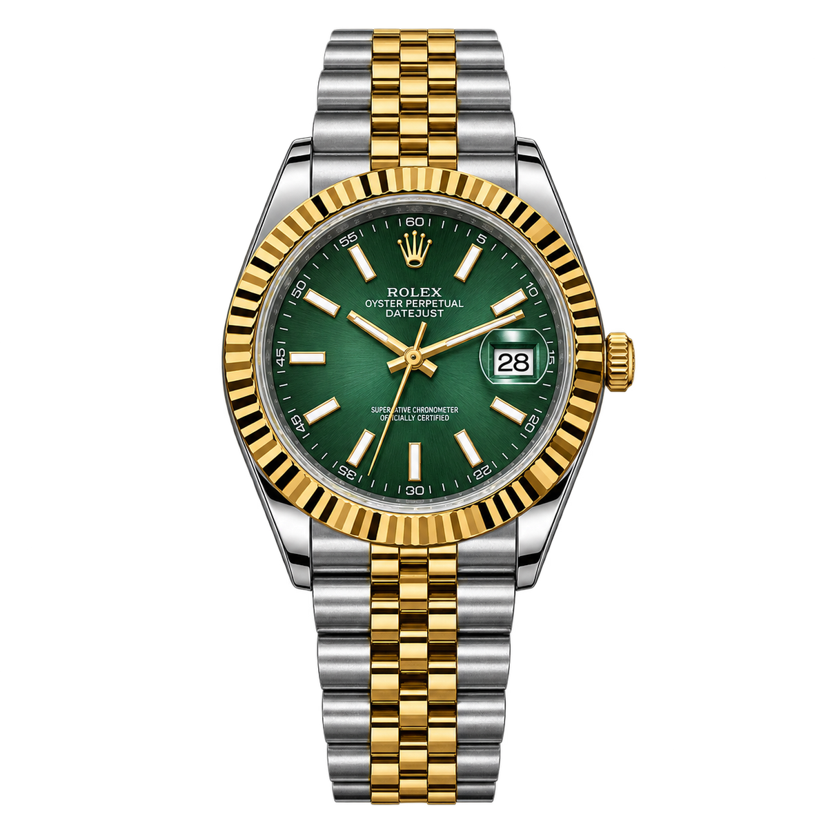 Date-Just "Two-Tone Green" (MIYOTA)