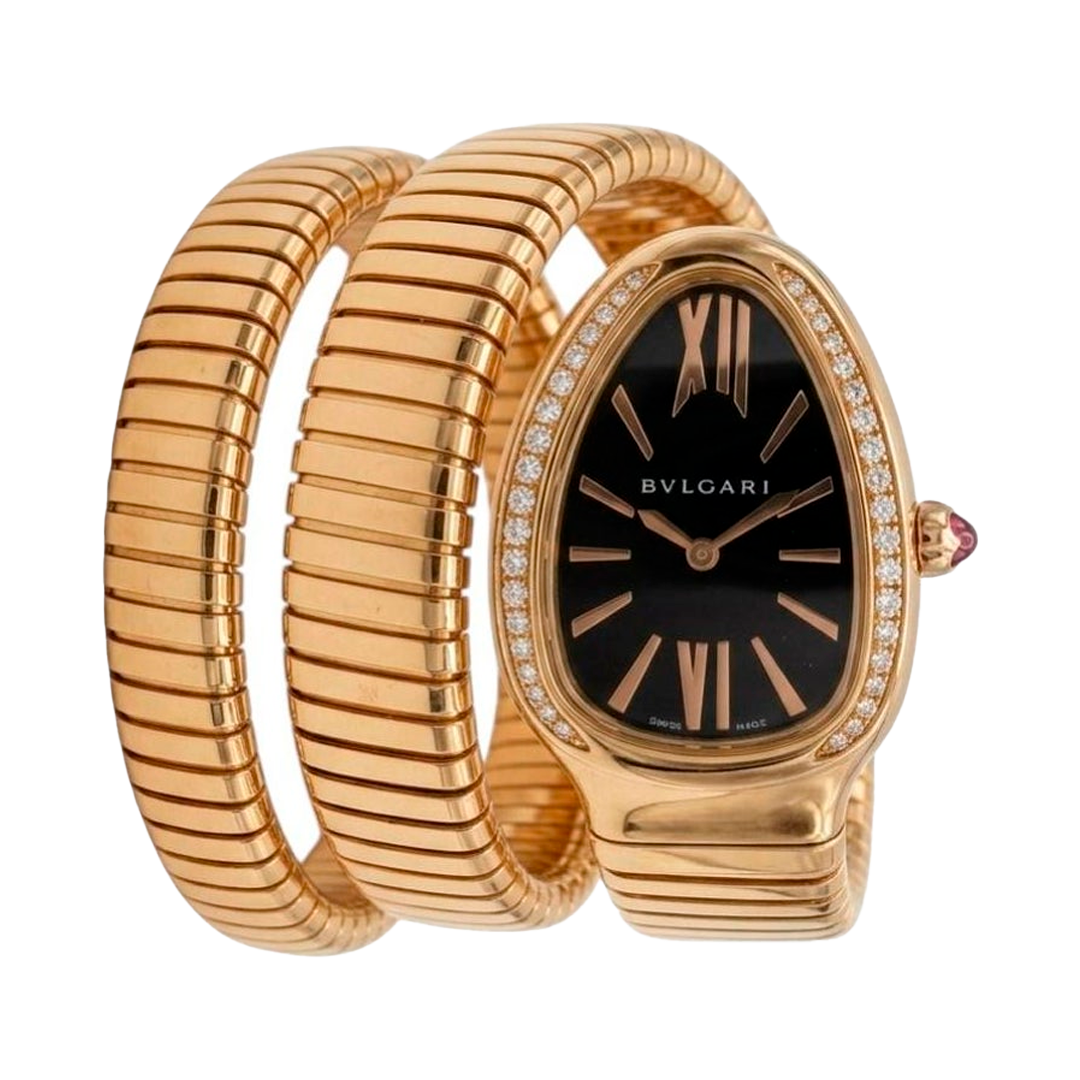 Serpenti "Yellow Gold Black Dial" (MIYOTA)