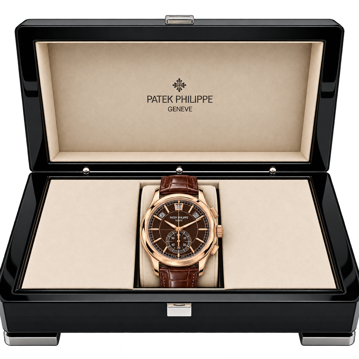 Calender Perpetual "Rose Gold & Brown" (MIYOTA)