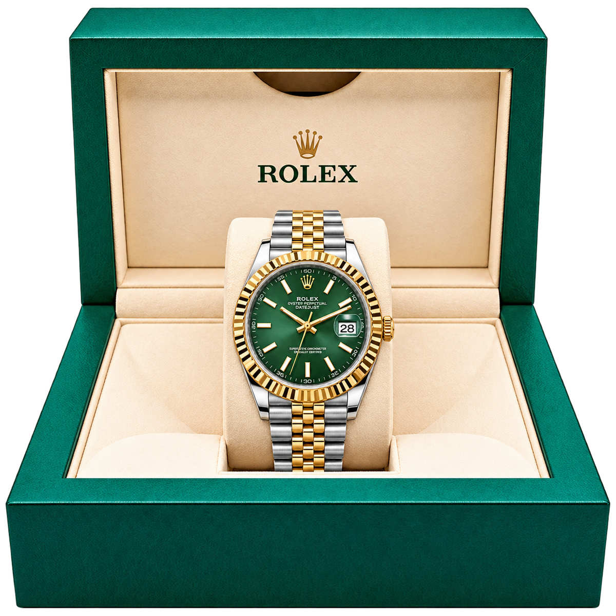Date-Just "Two-Tone Green" (MIYOTA)