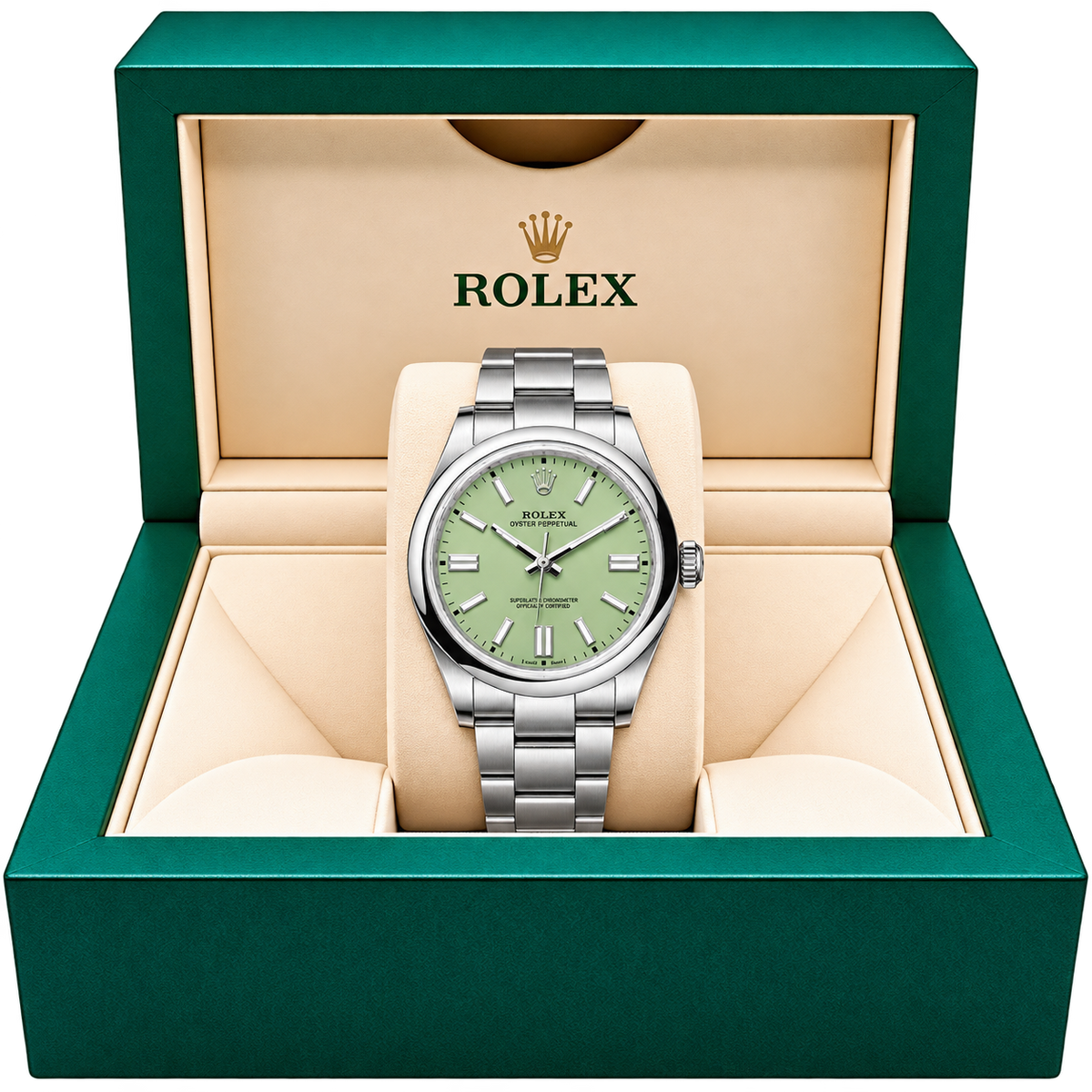 Oyster Perpetual 41mm "Pistaccio" (SUIZO)