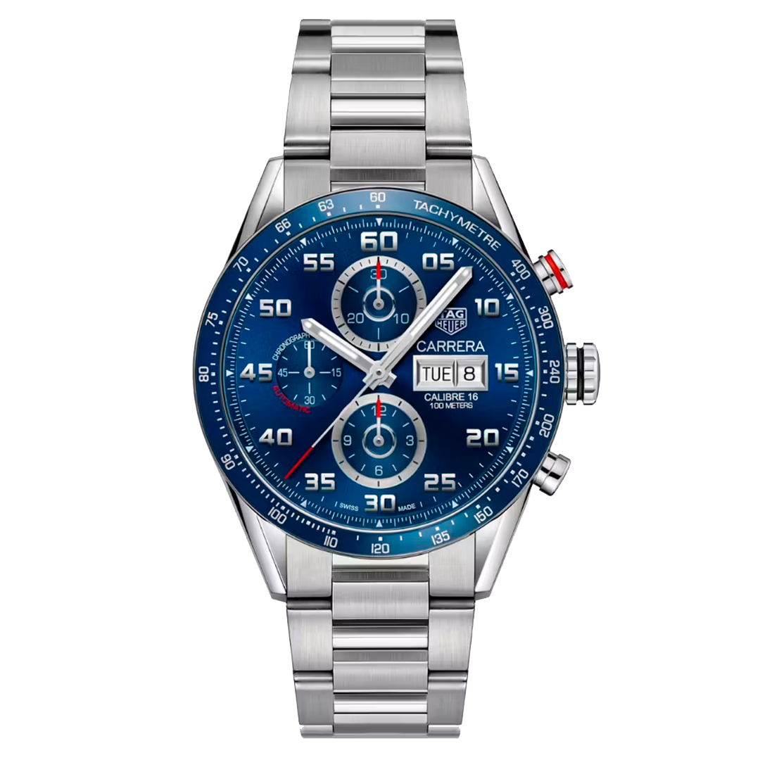 Carrera Calibre 16 Chronograph Blue Dial (MIYOTA) TAG-04